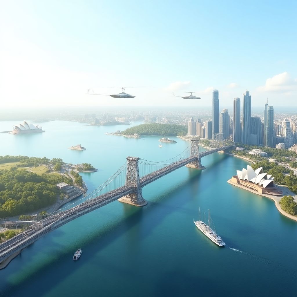 Proposed cable car connecting Sydney attractions