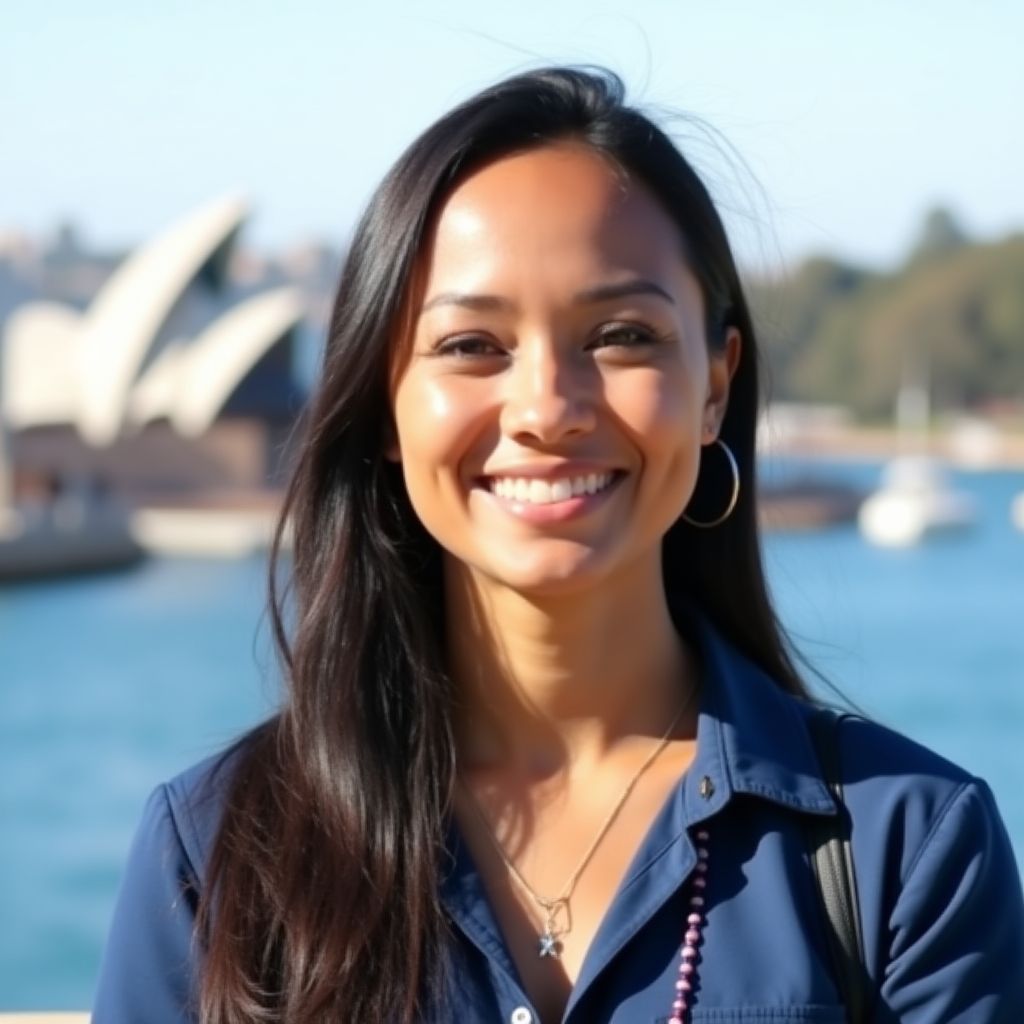Emma Thompson, a local Sydney guide specializing in cultural tours