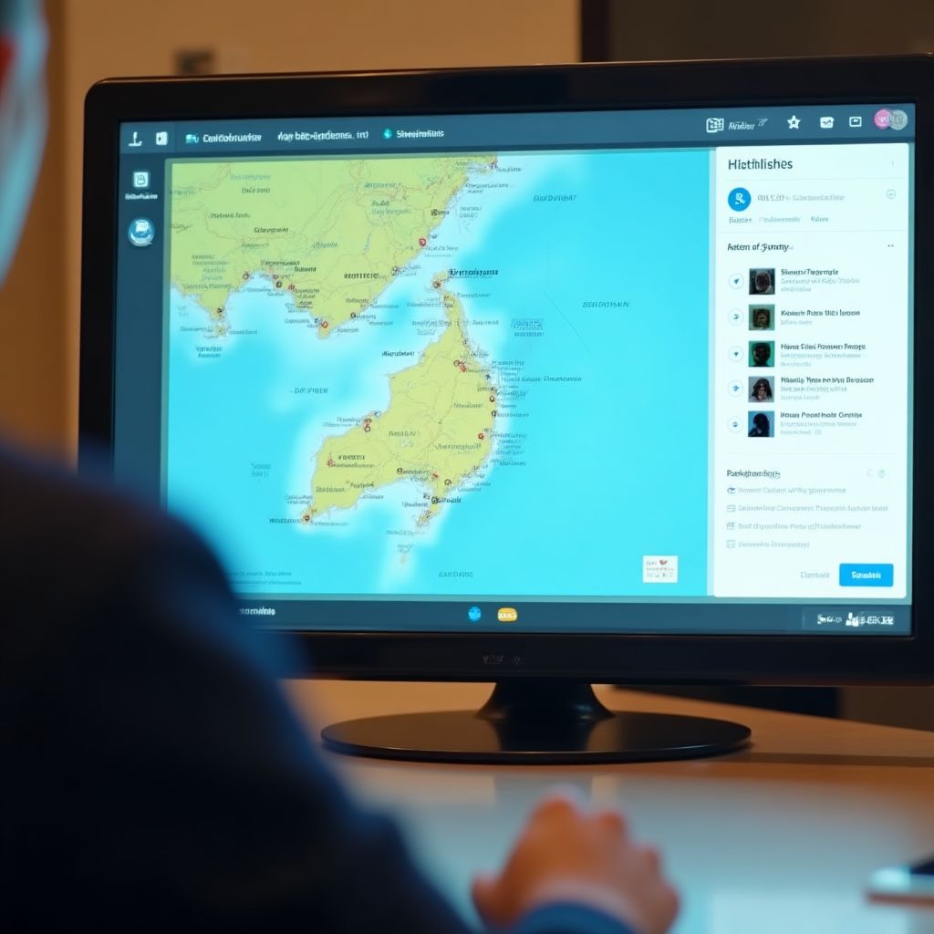 Screenshot of a virtual webinar about planning a trip to Sydney